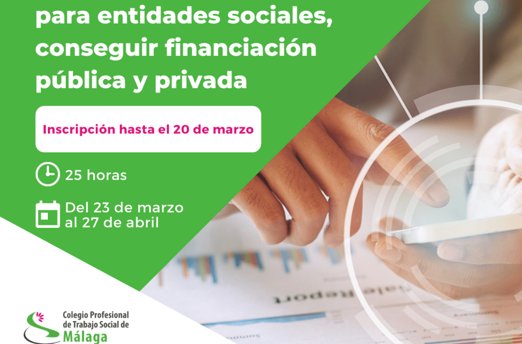 Deseño e xestión de proxectos para entidades sociais, conseguir financiación pública e privada- Online