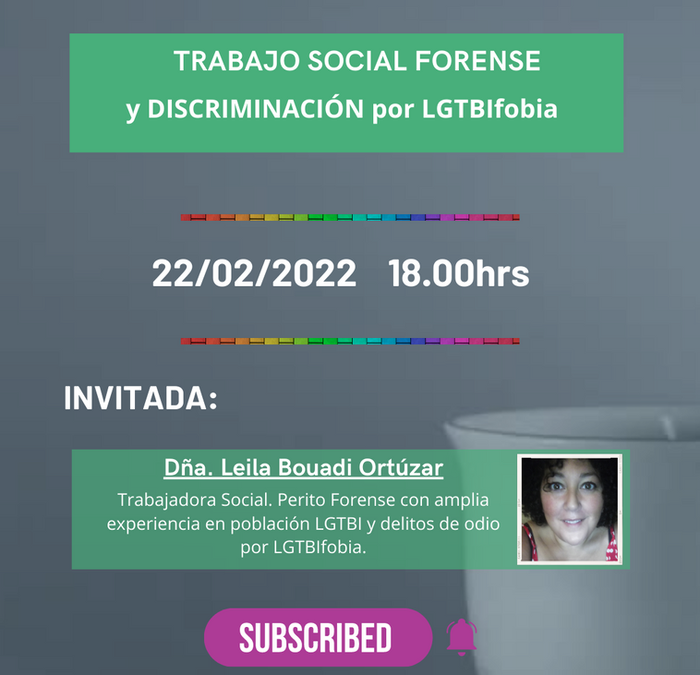 Webinar “Traballo Social Forense e Discriminación por LGTBI fobia”