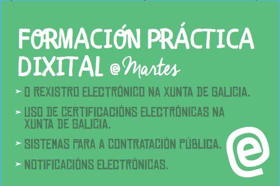 Xornada de formación práctica dixital (E-martes) sobre o Rexistro electrónico na Xunta de Galicia