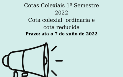 Cotas Colexiais 1º Semestre 2022