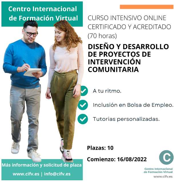 Deseño e desenvolvemento de proxectos de intervención comunitaria