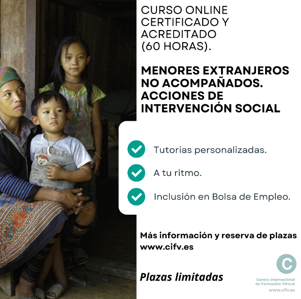 Menores estranxeiros non acompañados. Accións de intervención social