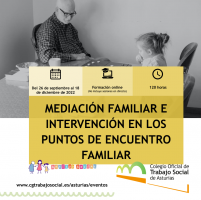Mediación familiar e intervención nos Puntos de Encontro Familiar