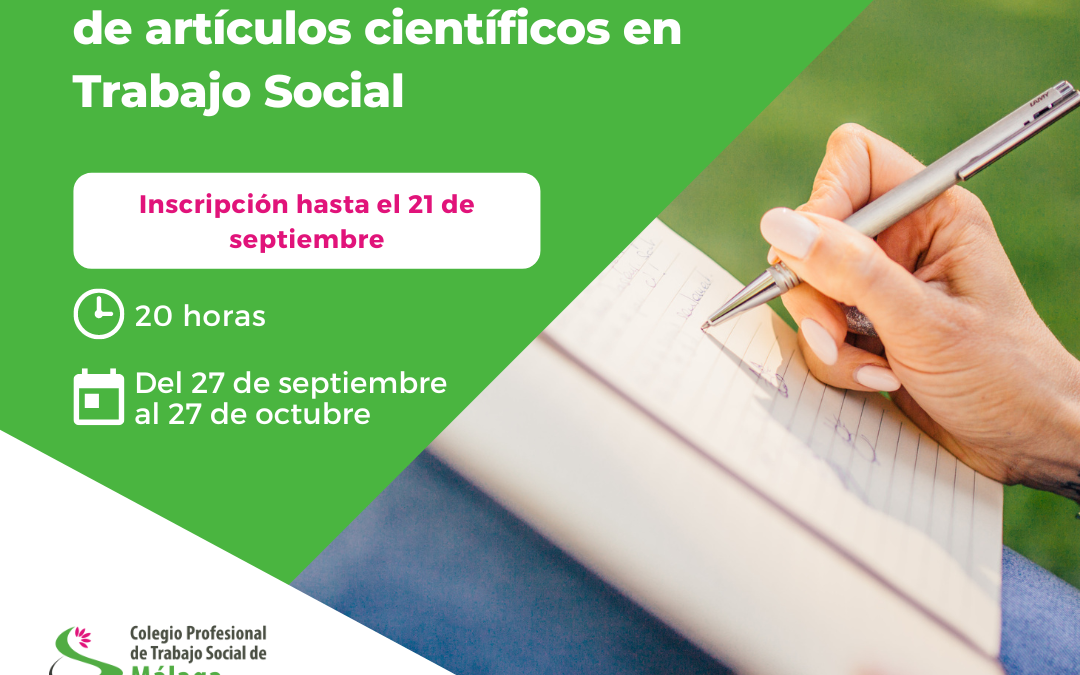 Deseño, redacción e publicación de artigos científicos en Traballo Social