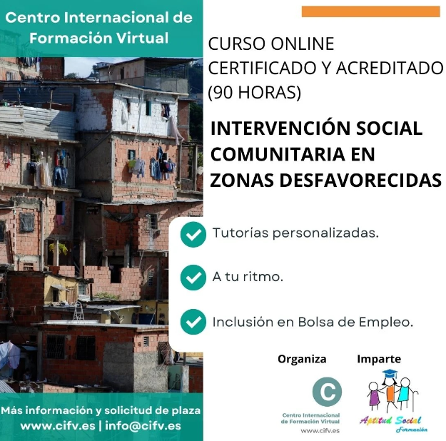 Intervención social comunitaria en zonas desfavorecidas