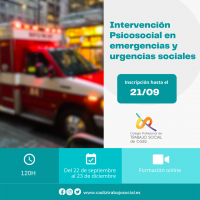 Intervención Psicosocial en Emerxencias e Urxencias Sociais