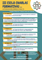 III CICLO DE CHARLAS FORMATIVAS. Actualización xurídica para Traballadores/as Sociais