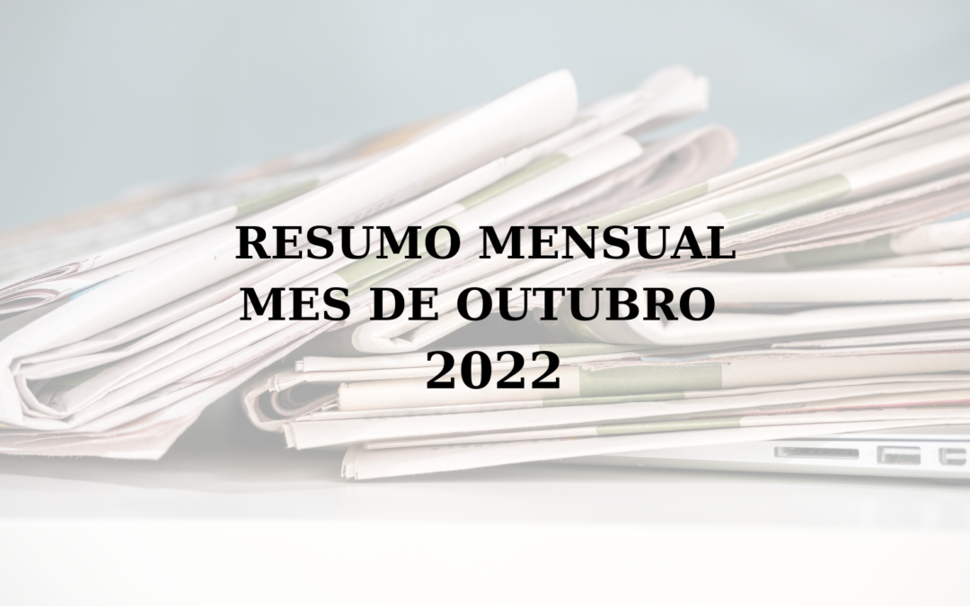 Resumo mensual: Outubro 2022