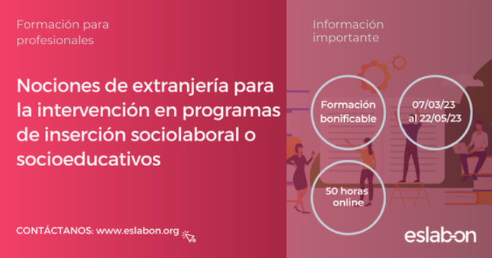 Nocións de estranxeiría para a intervención en programas de inserción sociolaboral ou socioeducativos