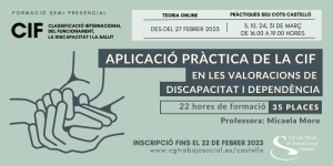 Curso práctico sobre aplicación da Clasificación Internacional do Funcionamiento, a Discapacidade e a  Saúde (CIF) nas valoracións de discapacidade e dependencia