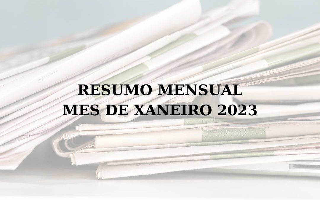 Resumo Mensual do COTSG: Xaneiro de 2023