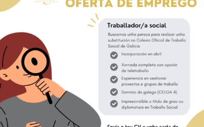 Oferta de emprego no COTSG: Traballador/a Social