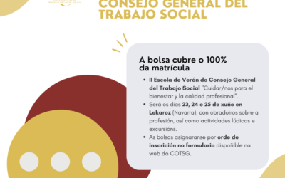 O COTSG convoca 5 bolsas para a matrícula da II Escola de Verán do Consejo General de Trabajo Social