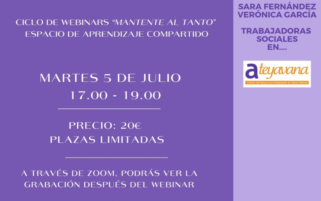 Ciclo de webinars “Mantente ao tanto”