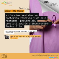 Violencias sexistas en contextos festivos e de ocio nocturno: prevención, sensibilización e intervención. Puntos lila