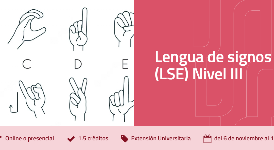 Lingua de Signos Española (LSE) nivel III