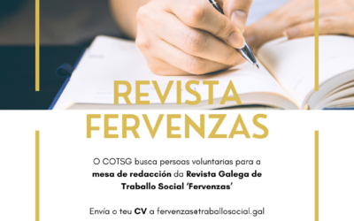 O COTSG busca persoas voluntarias para a mesa de redacción da Revista Galega de Traballo Social ‘Fervenzas’