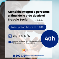 Atención integral a persoas ó final da vida dende o Traballo Social