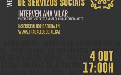 O COTSG organiza o 4 de outubro unha webinar sobre o novo modelo de Servizos Sociais dende o Traballo Social