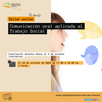 Obradoiro online: Comunicación oral aplicada ao Traballo Social