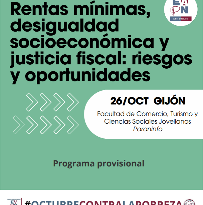 XVII Simposio de Inclusión Social: Rendas mínimas, desigualdade socioeconómica e xustiza fiscal: riscos e oportunidades