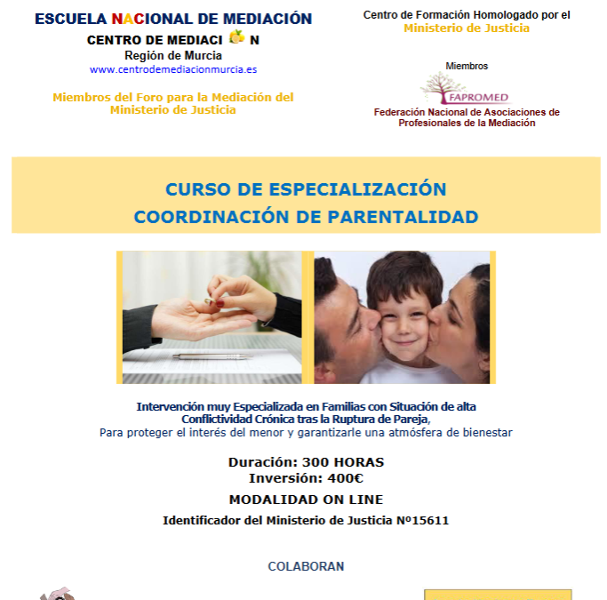 Curso de especialización de coordinación de parentalidade