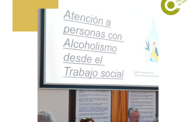 Isabel Fernández presenta “ATENCIÓN A PERSOAS CON ALCOHOLISMO DESDE O TRABALLO SOCIAL”