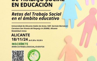 O COTSG participa na I Jornada Estatal de Trabajo Social en Educación en Alicante 18 de novembro