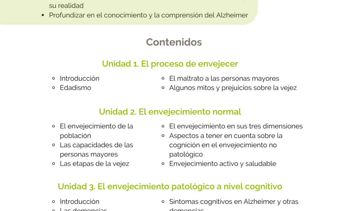 Introdución ao envellecemento e as demencias neurodexenerativas