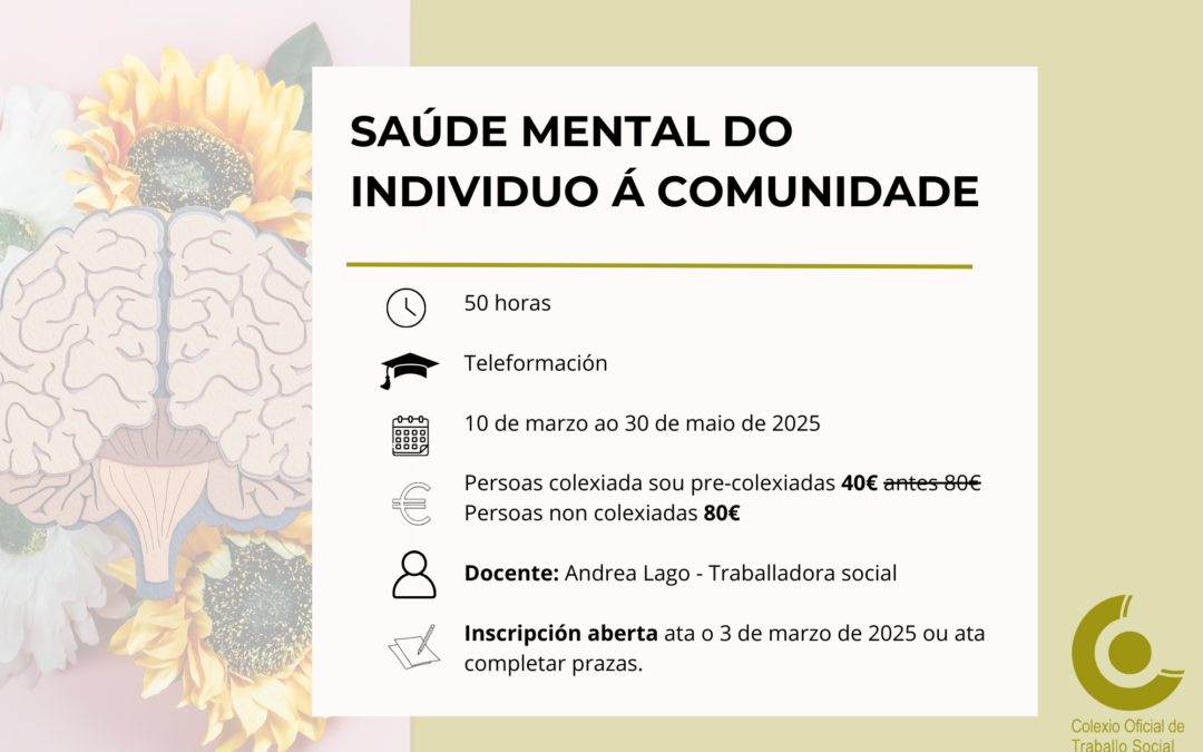 Saúde mental: Do individuo á comunidade