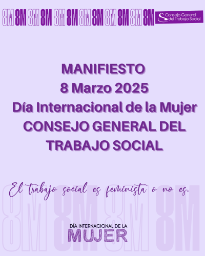 Manifesto do 8 de marzo da organización colexial do Traballo Social