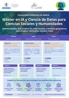 Máster en IA e Ciencia de Datos para ciencias sociais e humanidades