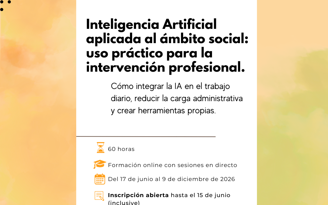Intelixencia Artificial aplicada ao ámbito social: uso práctico para a intervención profesional