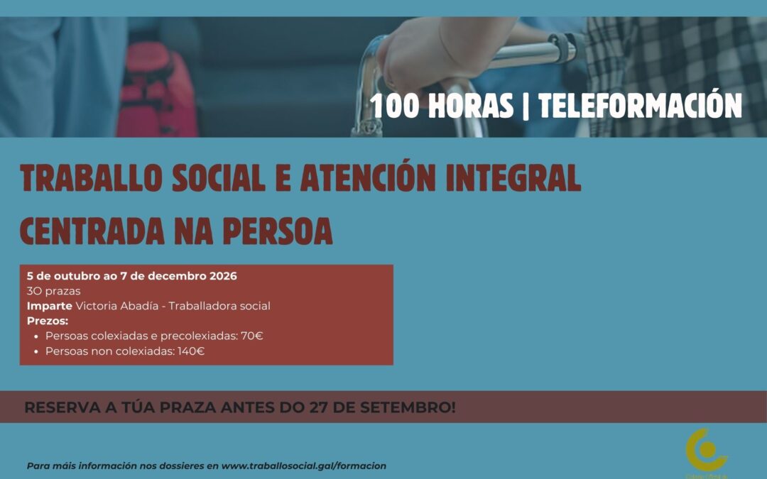 Traballo Social e atención integral centrada na persoa